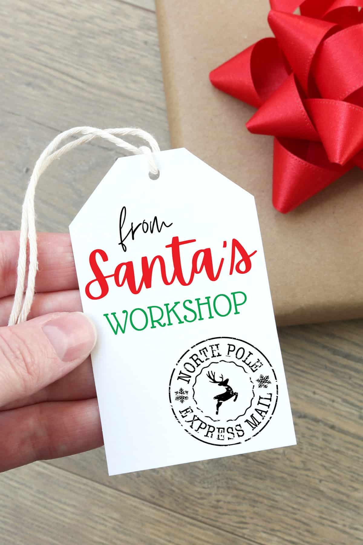 Free Printable Editable Love, Santa Labels