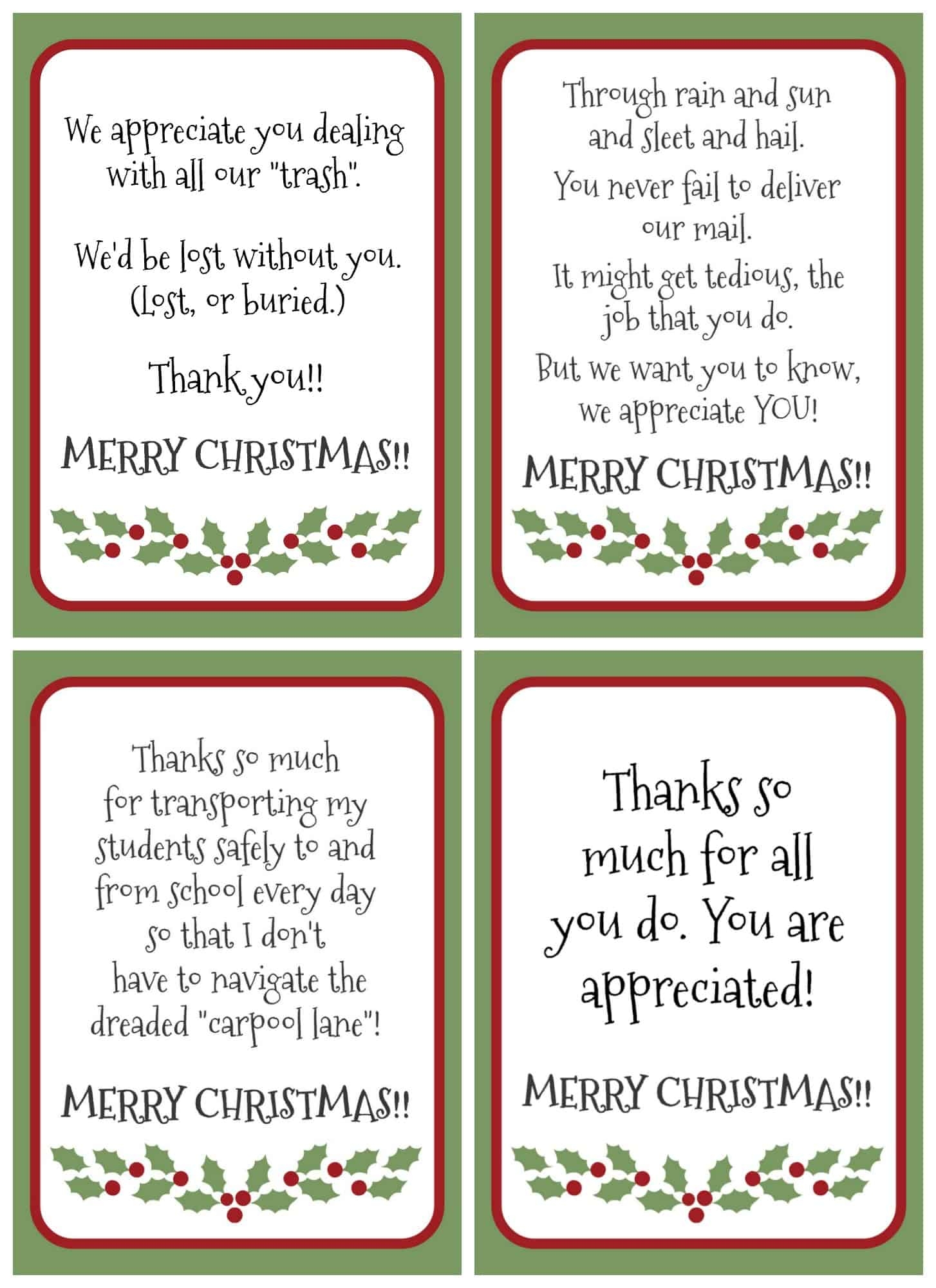 Merry Christmas Christian Free Printable Editable Tags