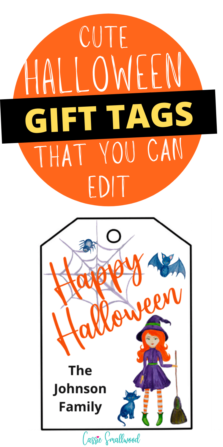 Free Printable Happy Halloween Tags Editable Cassie Smallwood