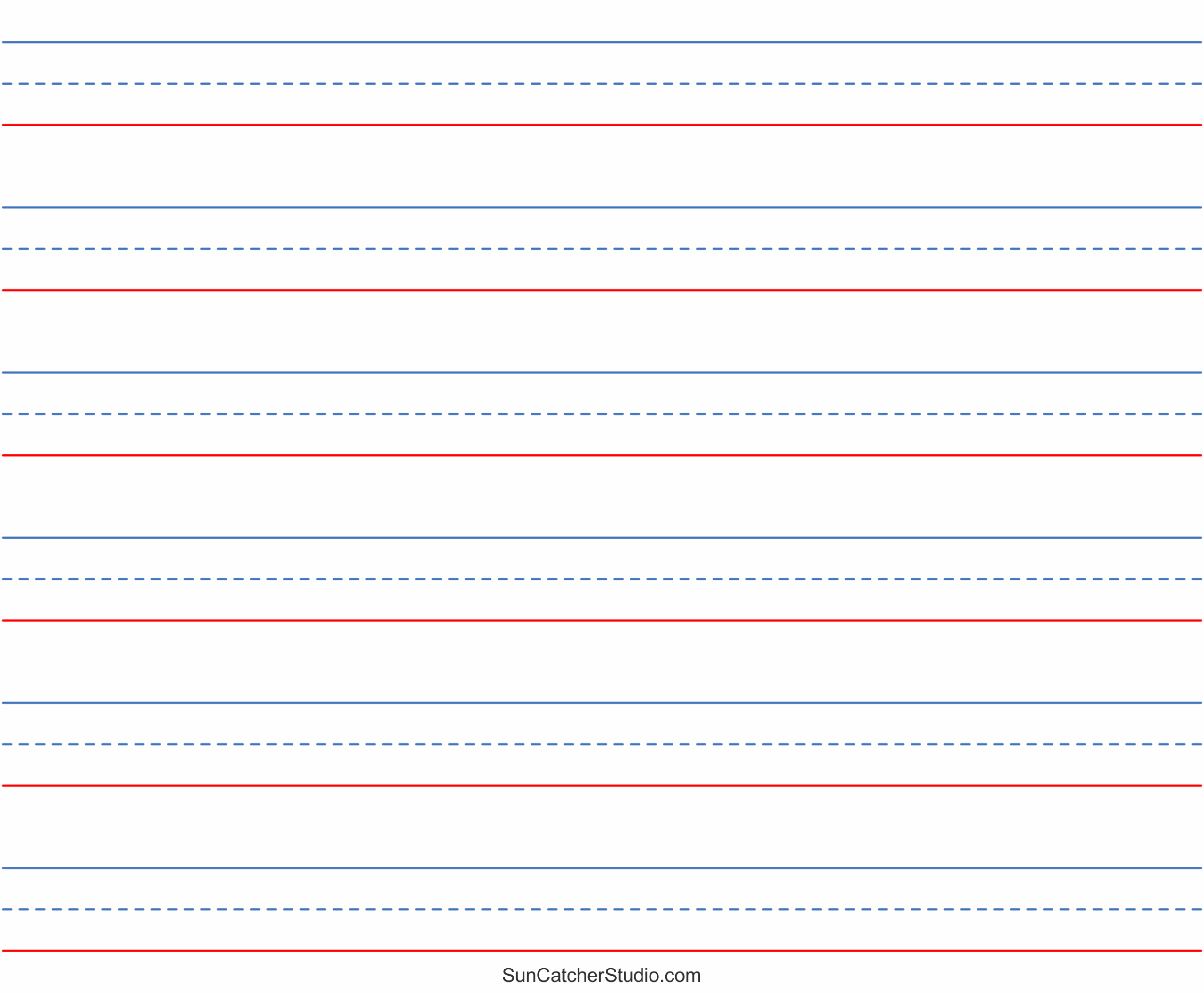 Printable Writing Paper For Kindergarten Editable