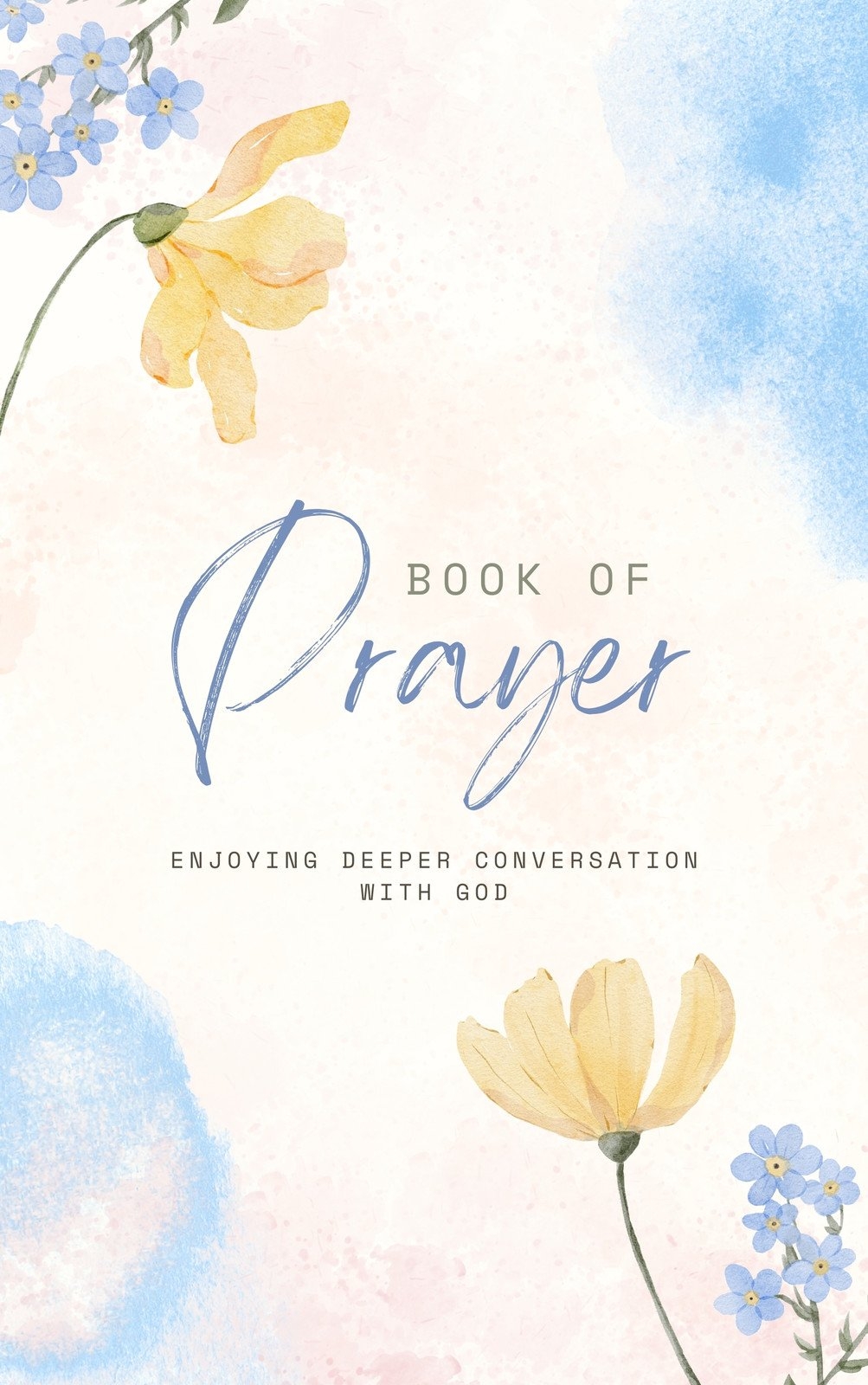 Free Printable Prayer Journal Book Cover Templates Canva