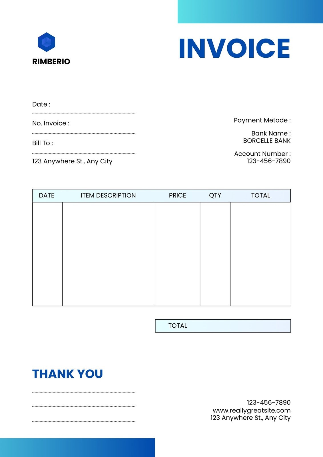 Free Printable Professional Invoice Templates To Customize Canva