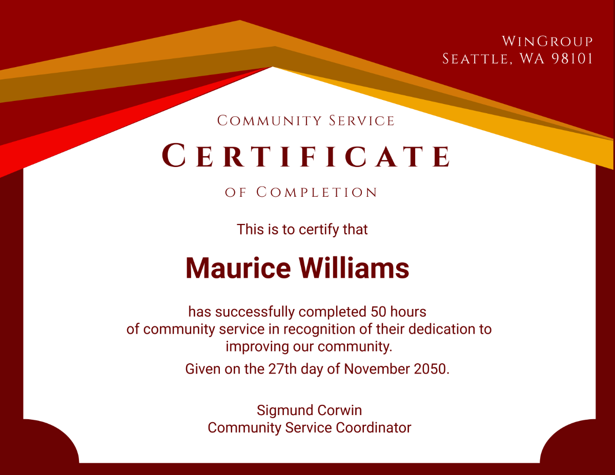 Free Printable Service Certificate Templates To Customize Online