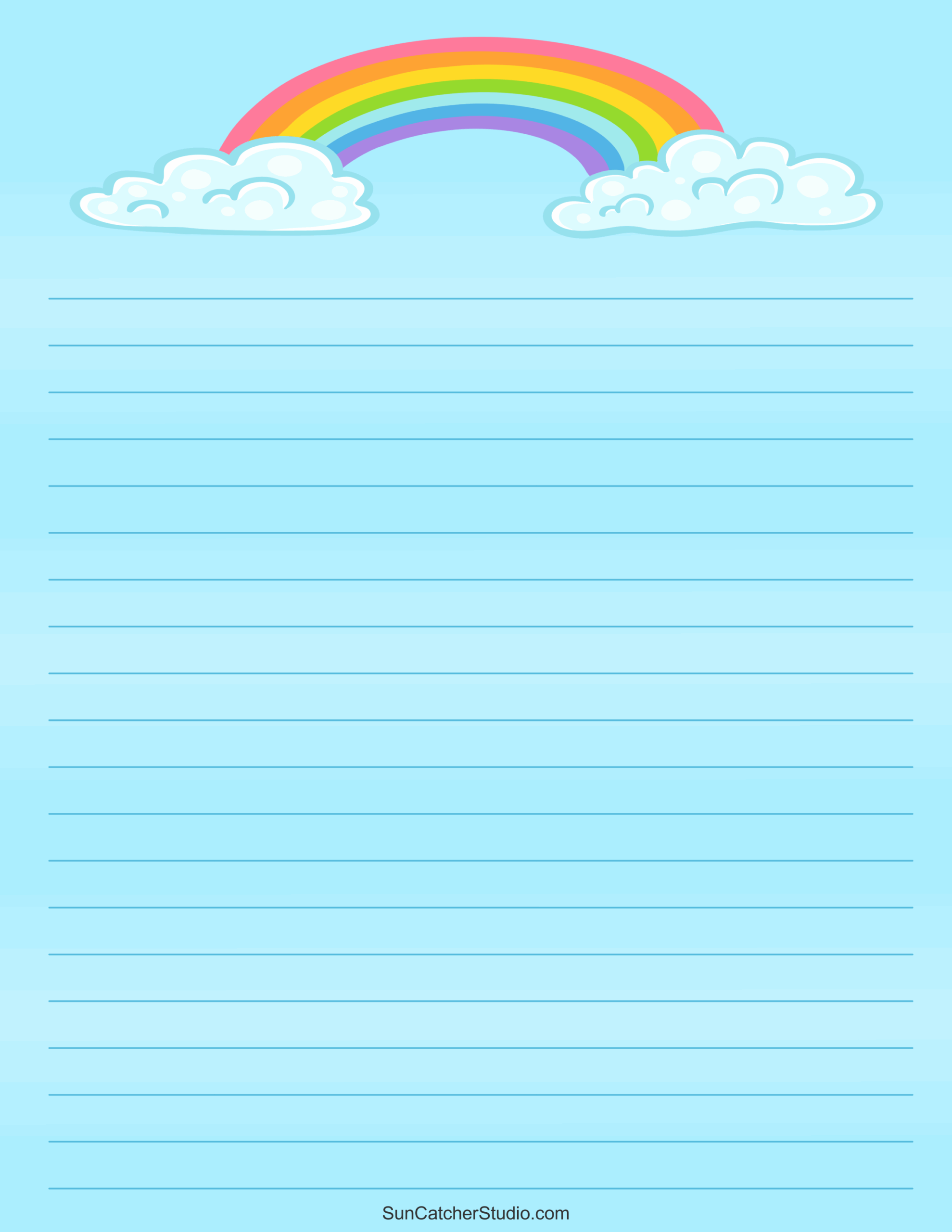 Printable College Lined Paper Cute Edit