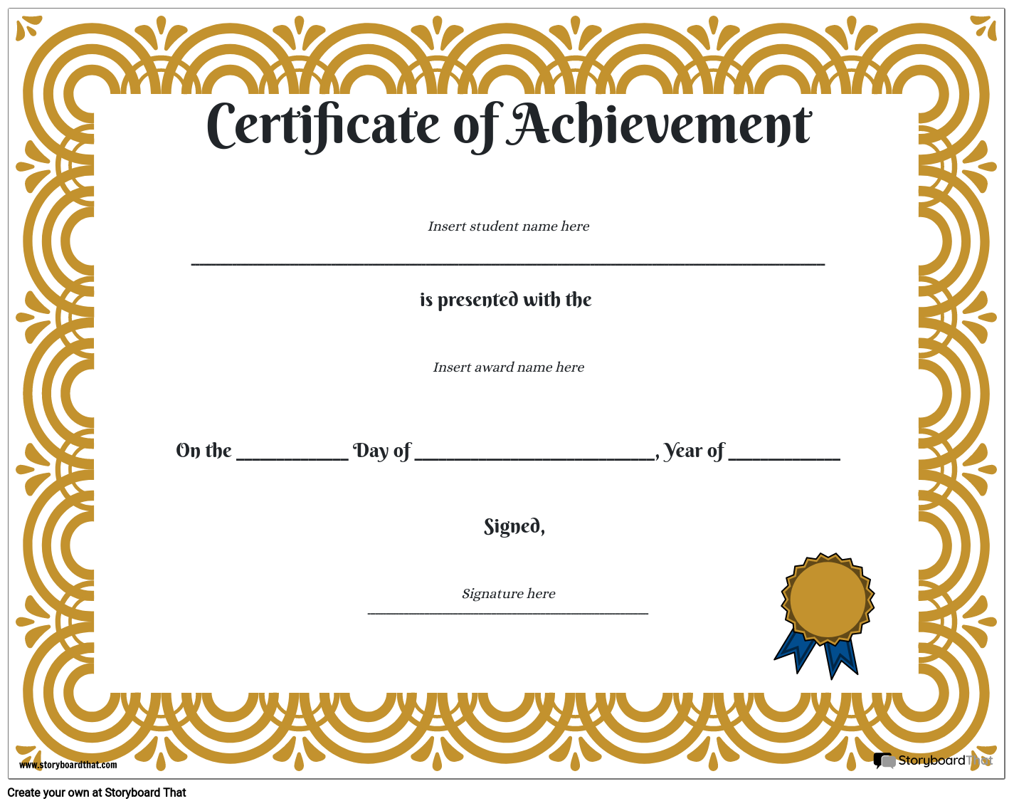 Student Achievement Certificates Printable Student Achievement Certificates Printable Editable Free