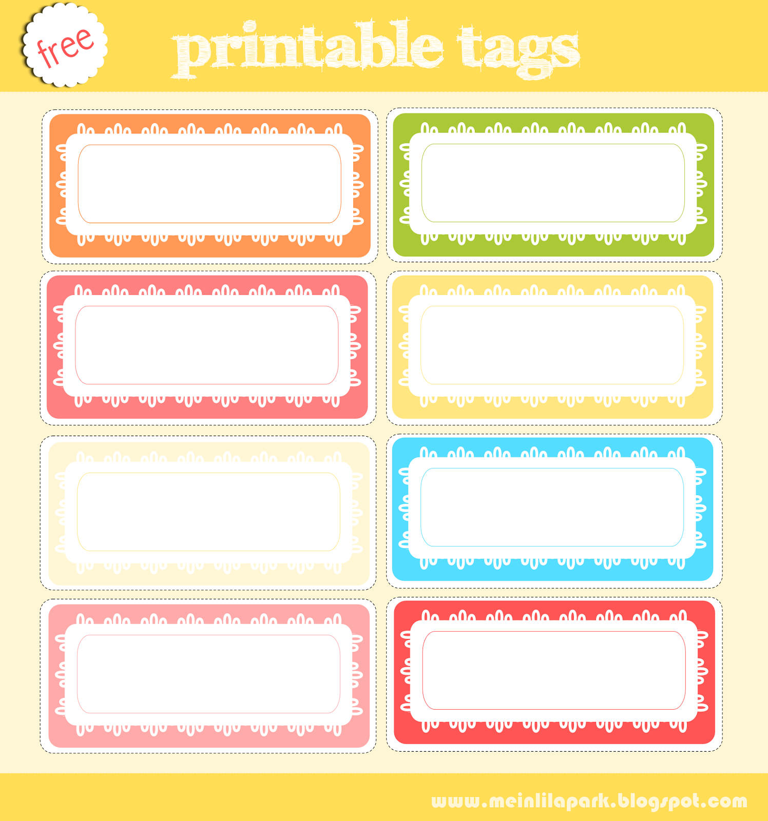 Free Printable Tag Collection AND Digital Scrapbooking Embellishment Journaling Spots Ausdruckbare Etiketten Freebies