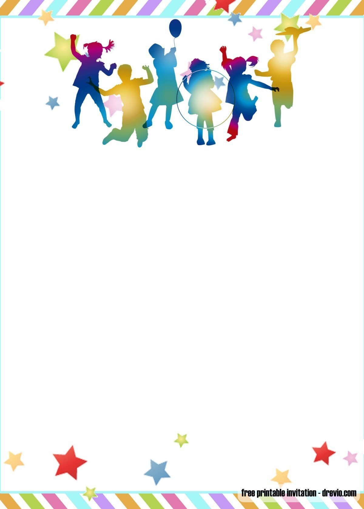 Free Editable Printable Jump Birthday Invitations