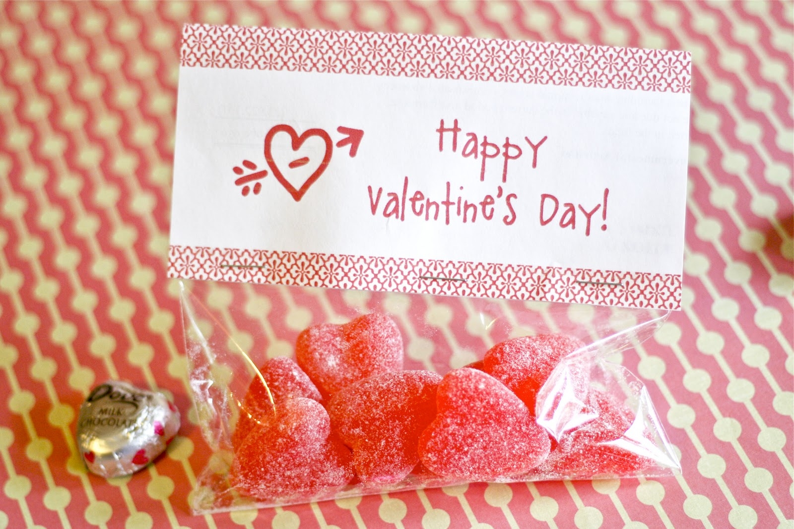 Sweet Valentine's Day Treat Bag Topper Printable Editable Valentines Printables