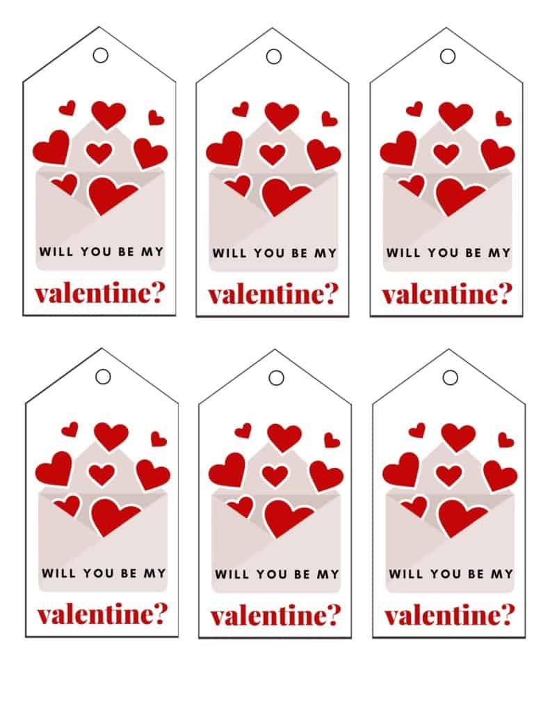 Free Printable Editable Text Valentines Day Tags