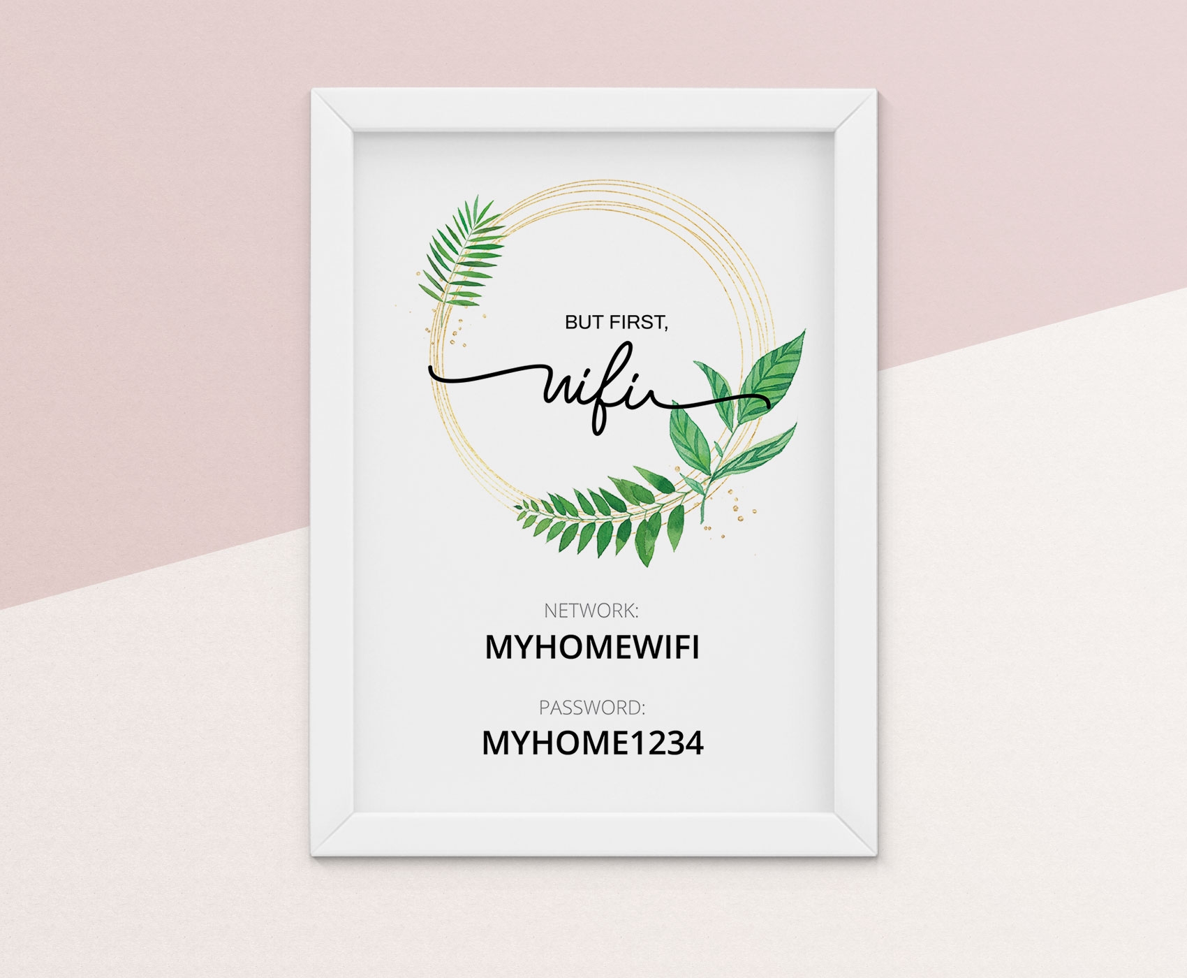 Free Printable Wifi Password Template Timetobe Free Printables Nursery Wedding And Motivation