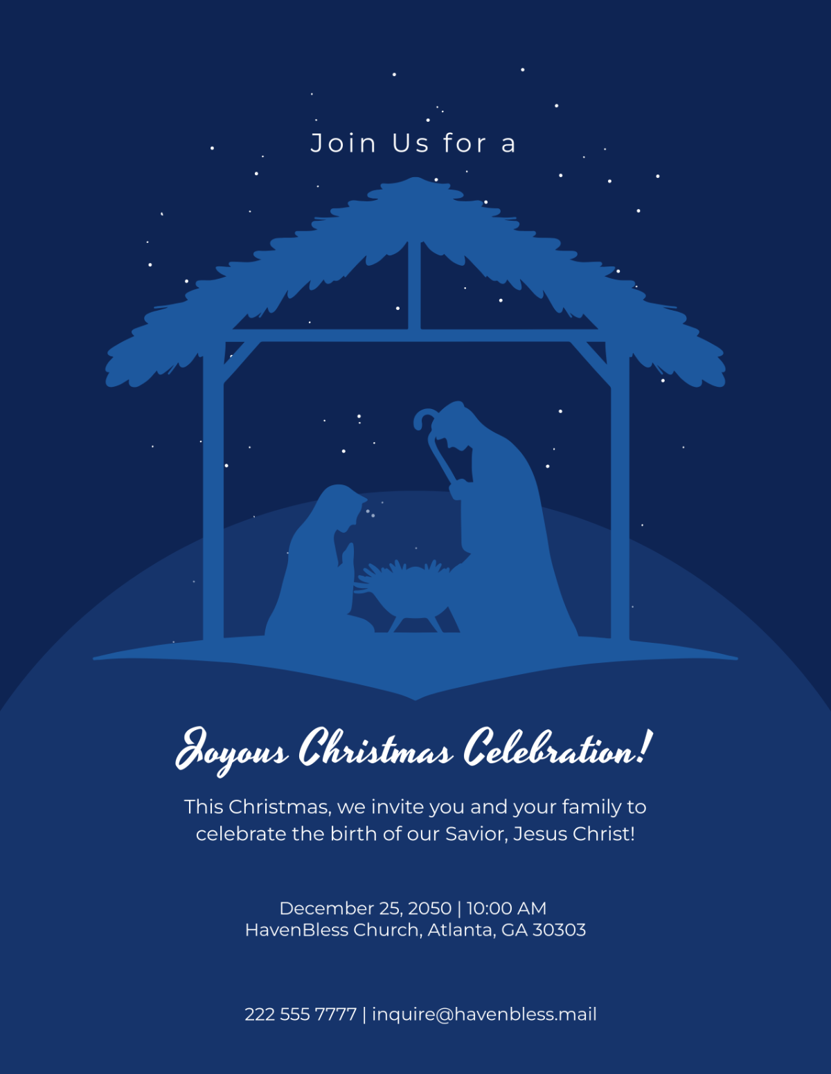 Free Religious Christmas Flyer Template To Edit Online