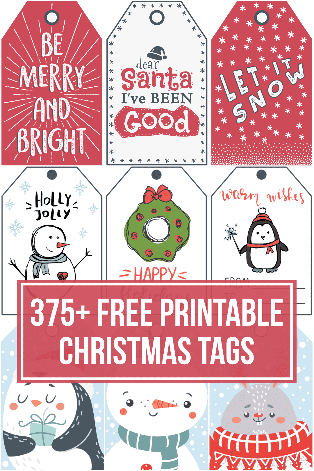 Free Editable Printable Christmas Labels
