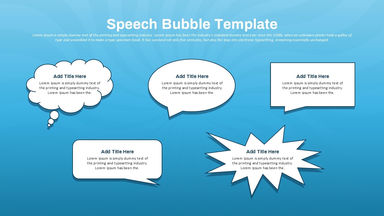 Free Speech Bubble PowerPoint Template And Google Slides SlideKit