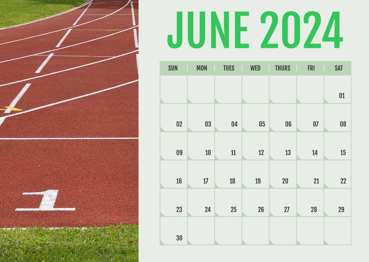 Free Sports Calendar June 2024 Template To Edit Online