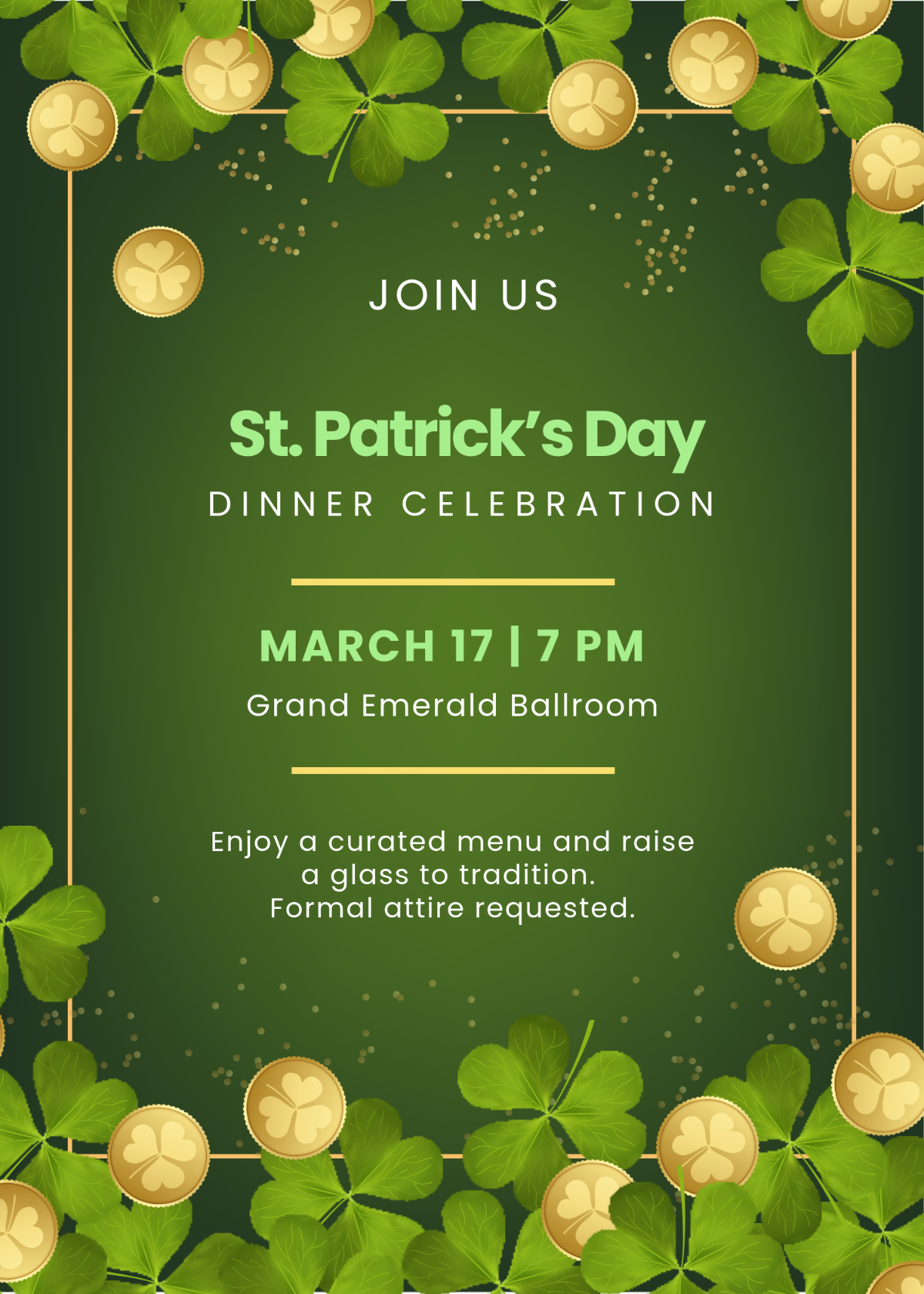Free St Patrick S Day Invitation Templates Editable And Printable