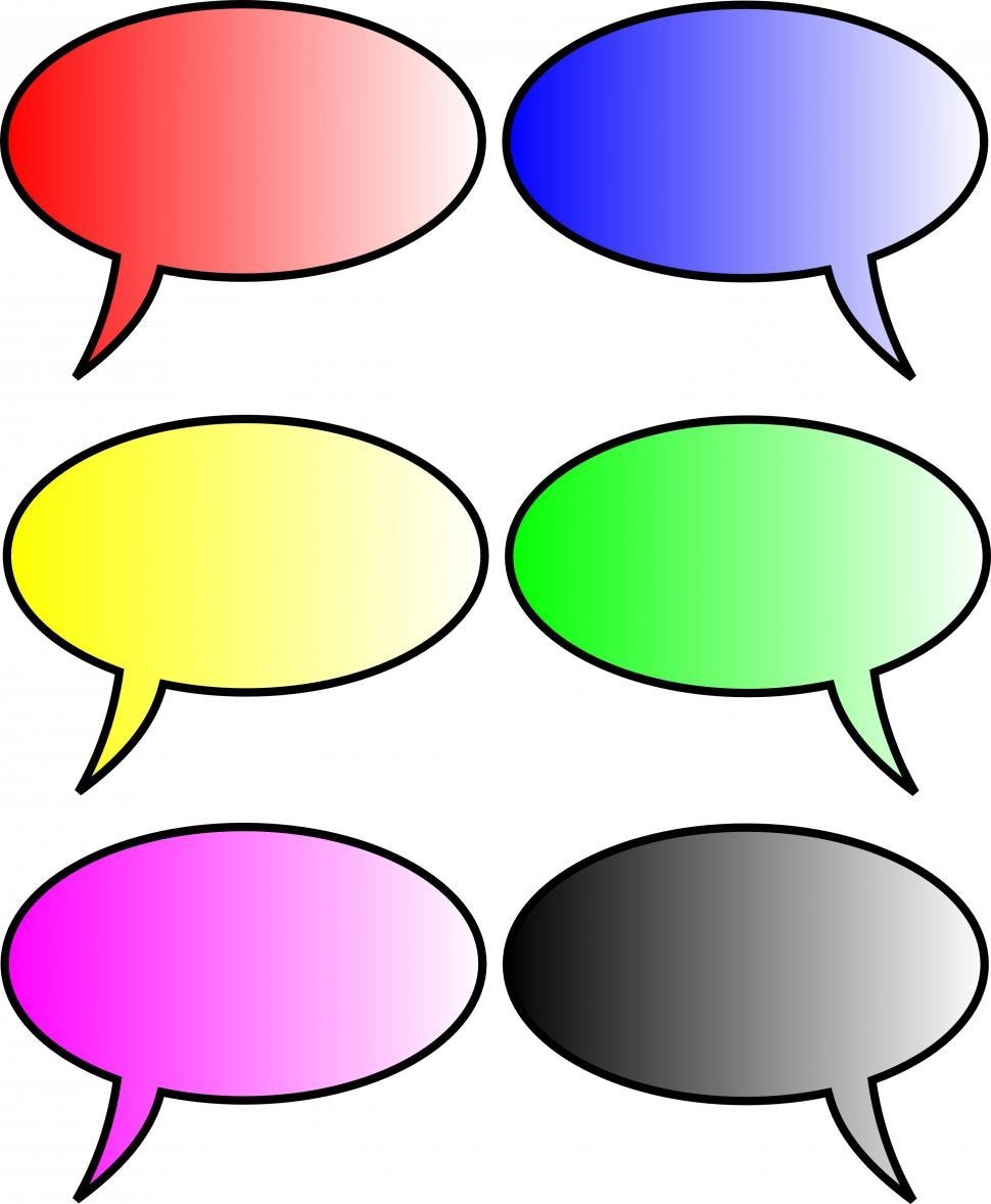 Free Stock Photo Of Blank Speech Bubbles Set Download Free Images And Free Illustrations