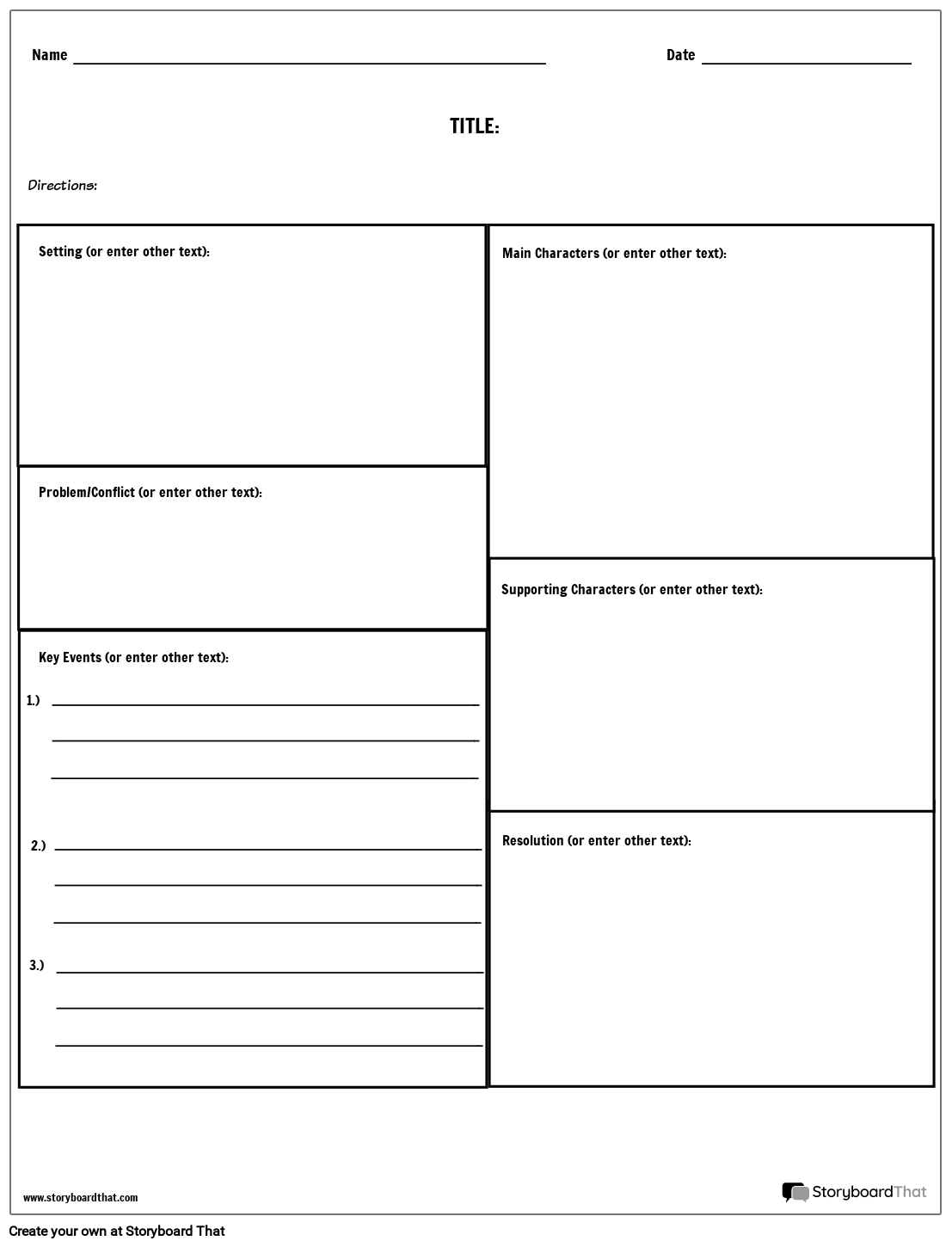 Free Story Map Templates Storyboard That