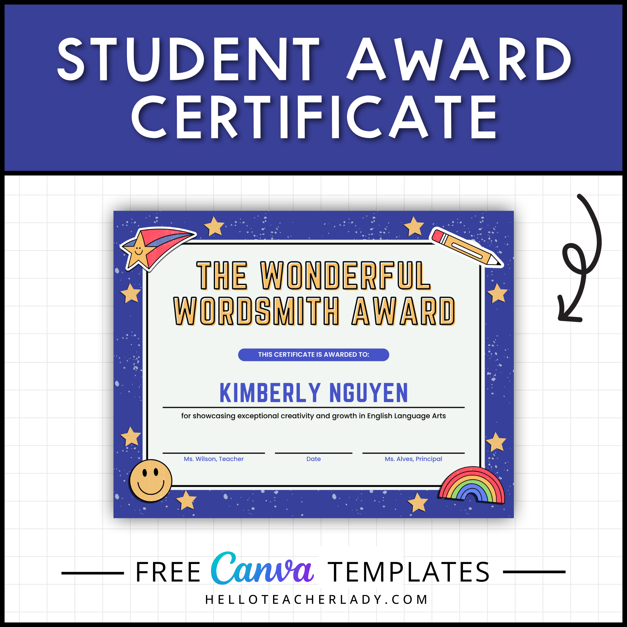 Free Student Award Certificate Templates Helloteacherlady