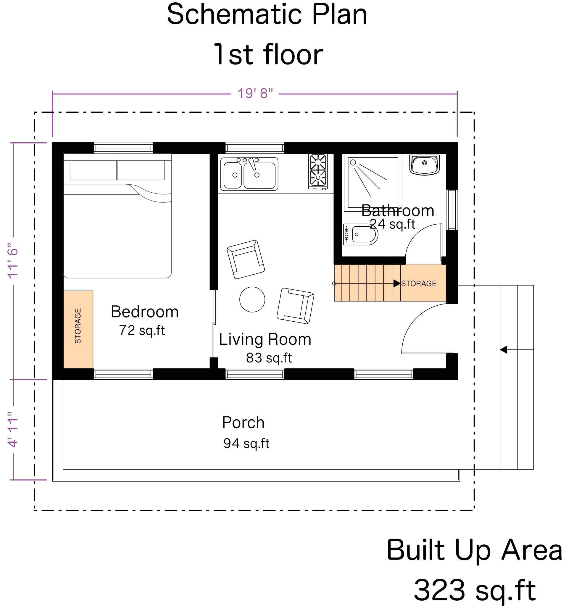 Free Tiny Cabin Floor Plan Download Today At ArcSite 