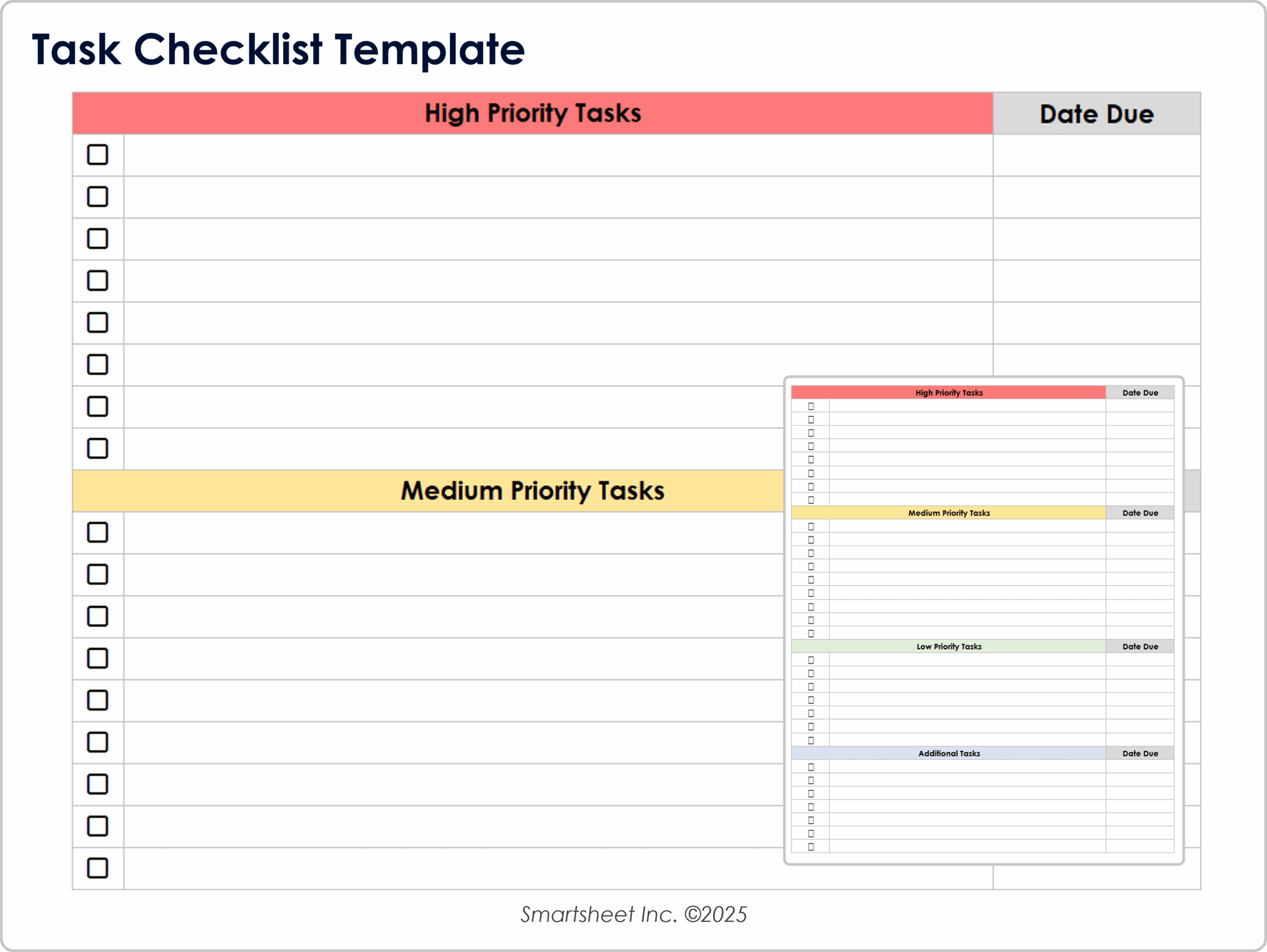 Building Maintenance Printable Editable Checklist Template Free