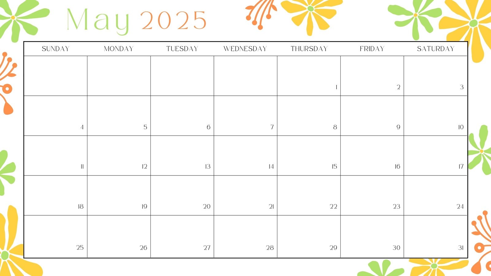 Printable Calendar That Can Be Edited