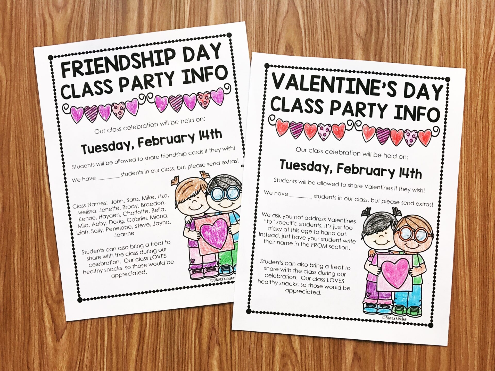 Free Valentine s Day Letter Simply Kinder