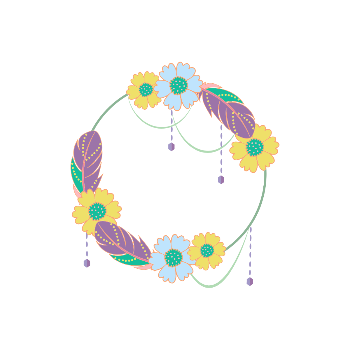 Free Wreath Clipart PNG To Customize And Download