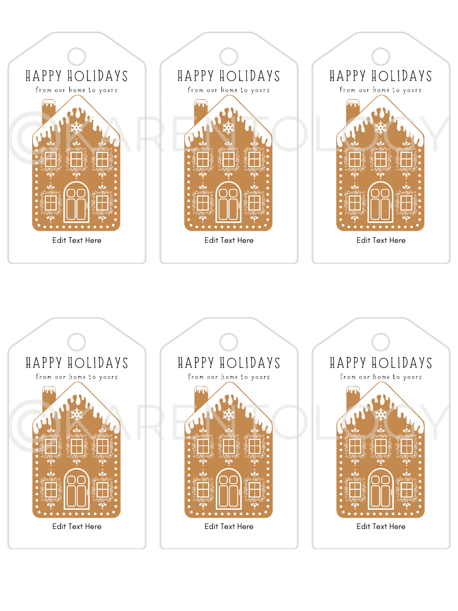 Free Printable Editable House Labels