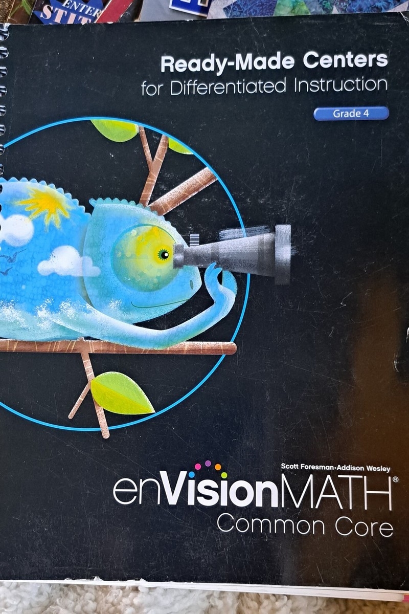 Grade 4 Envision Math Common Core By Pearson School Workbook Text EBay