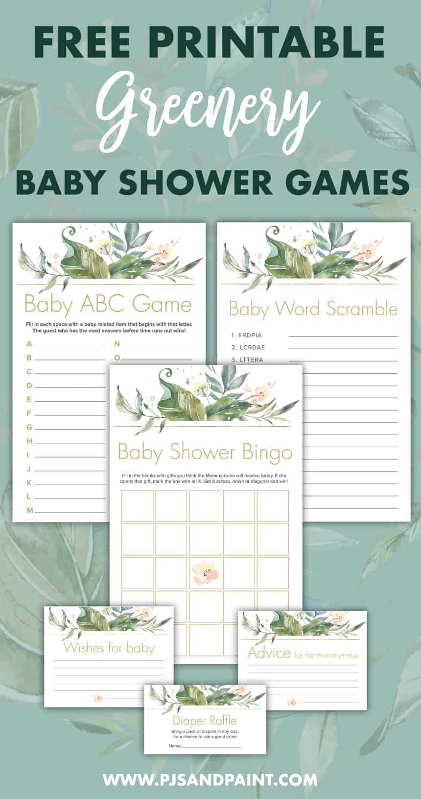 Free Editable Greenery Printable