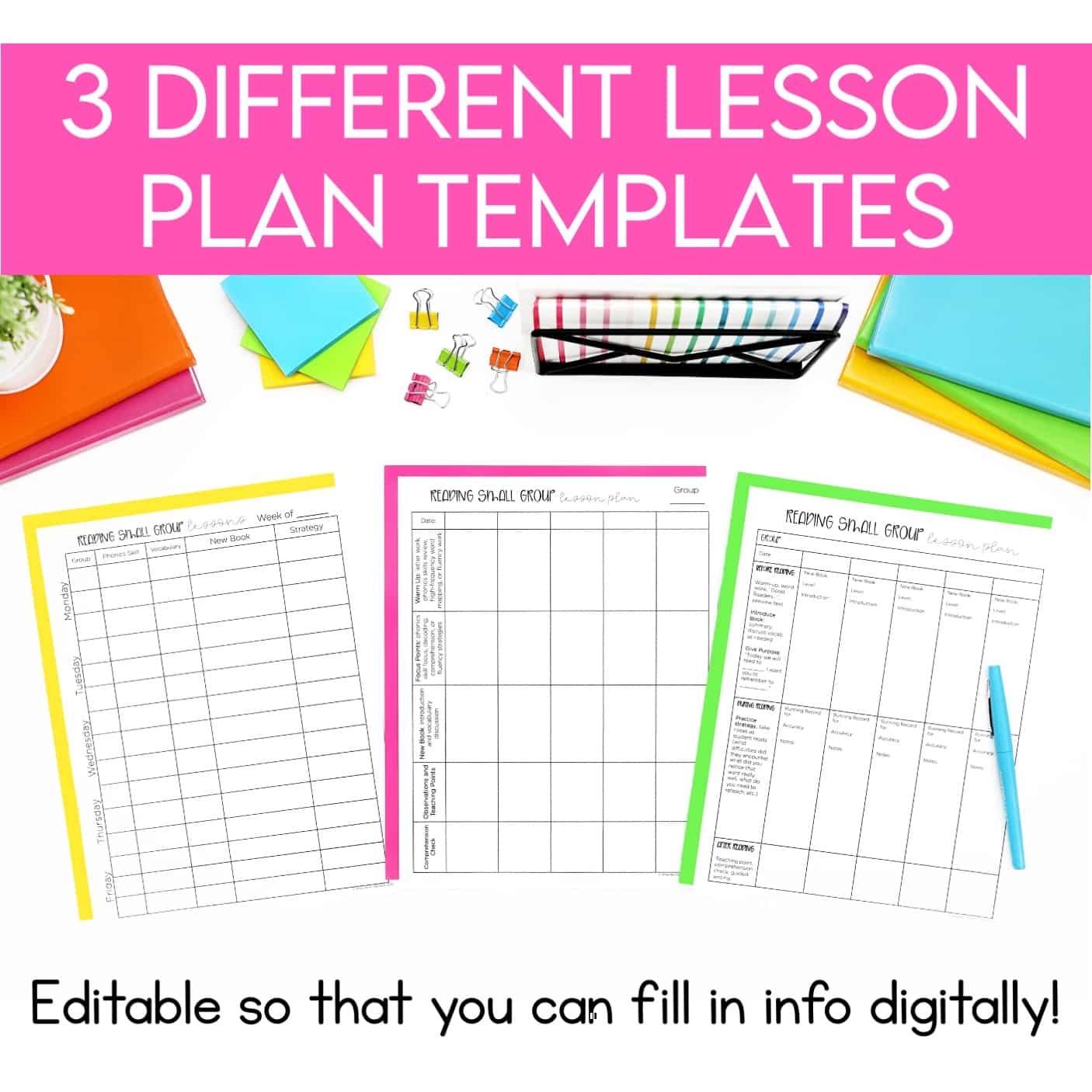 Guided Reading Binder EDITABLE Reading Small Groups Binder Mrs Richardson s Class