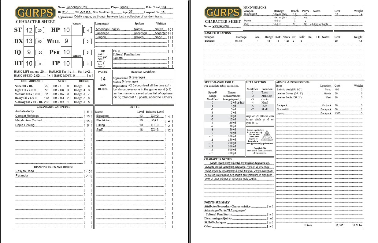 GURPS 4e Interactive Fillable PDF Character Sheet Steve Jackson Games Forums
