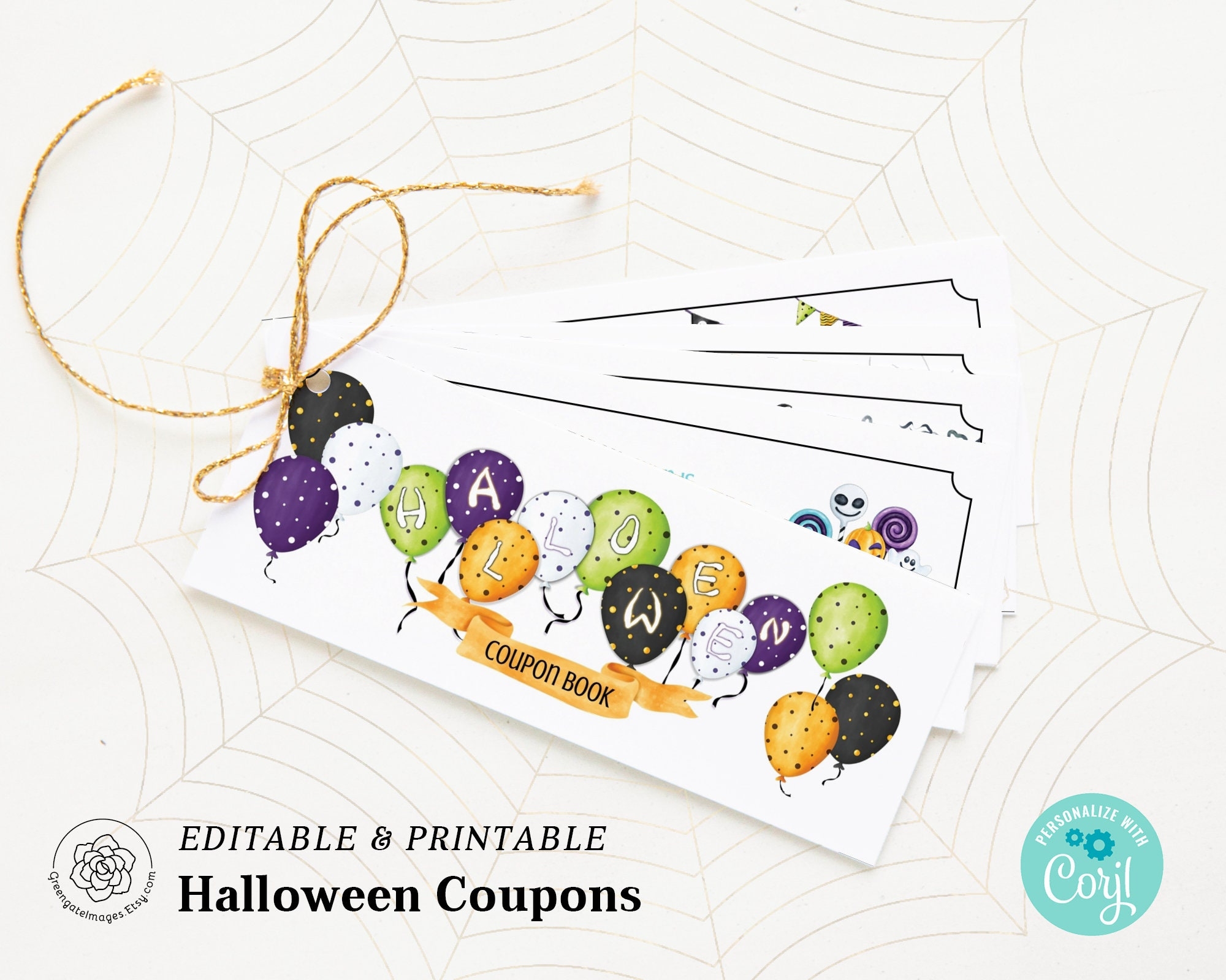 Halloween Coupon Template Printable Coupon Book Editable Coupons Diy Tickets Candy Alternative Treat Coupons Love Coupons Edit Corjl Etsy