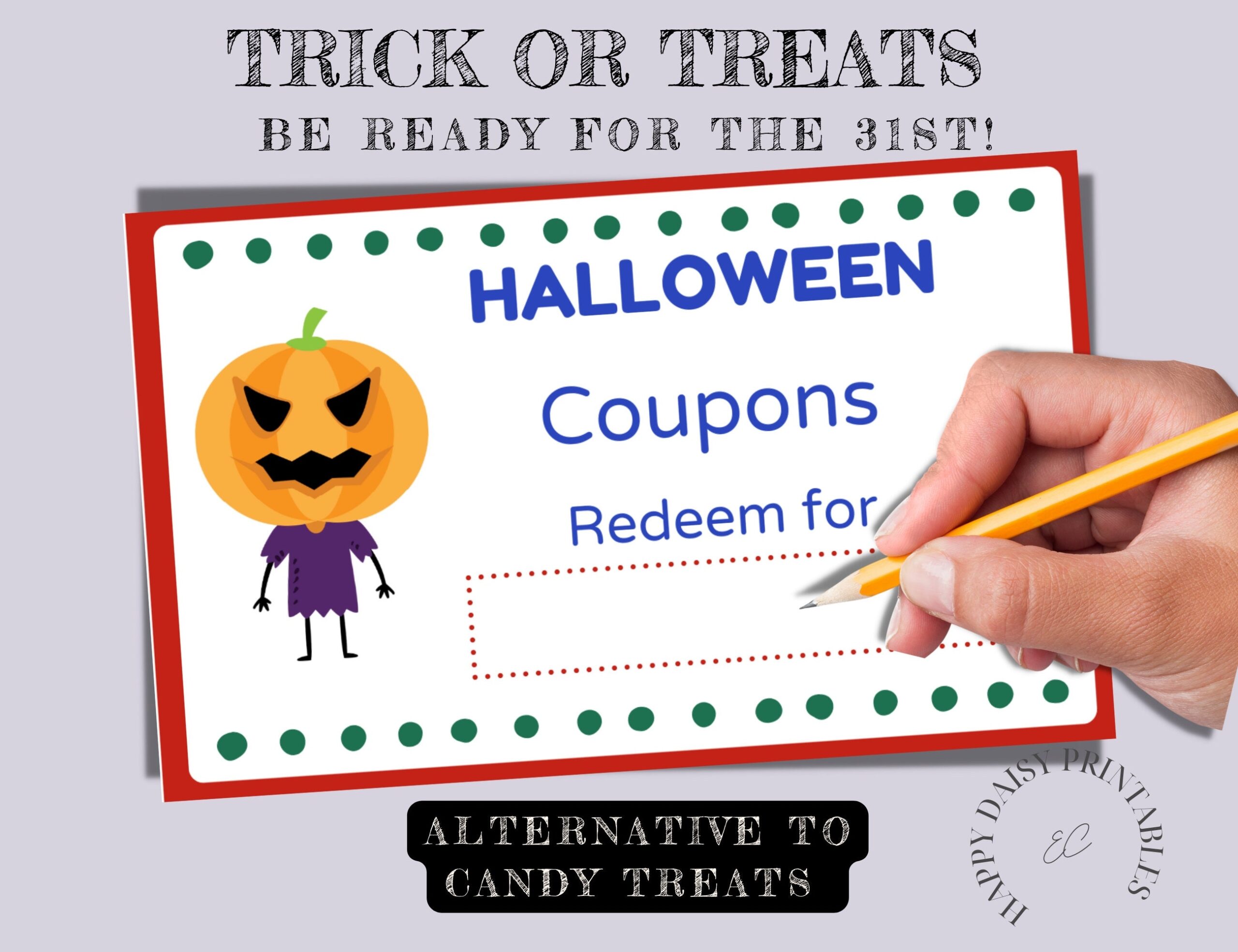 Printable Halloween Coupon Editable
