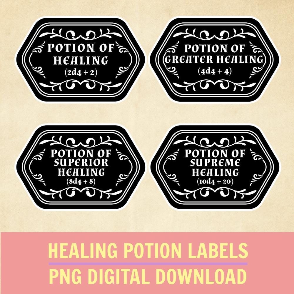 Health Potion Sticker Etsy