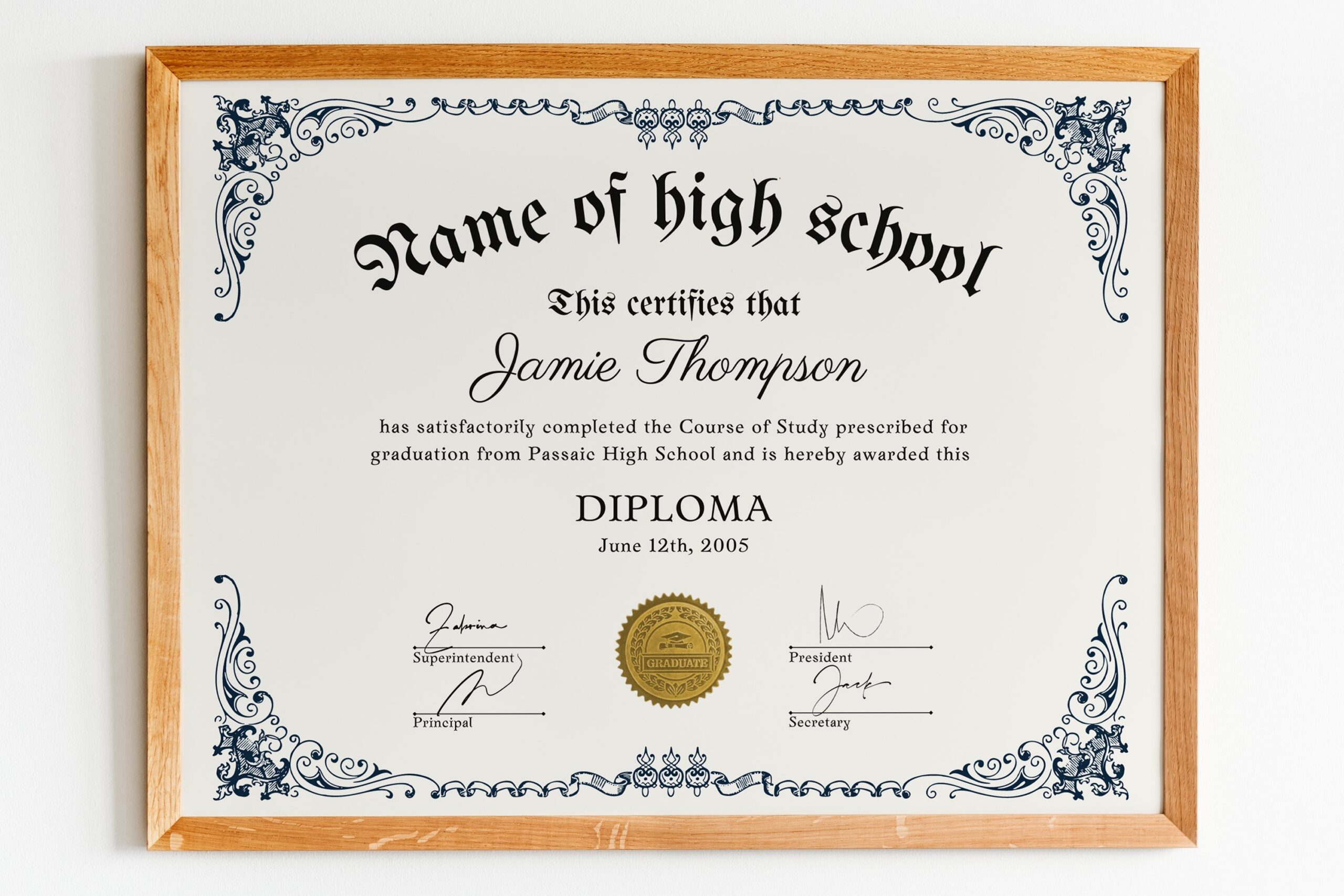 High School Diploma Template General Equivalency 2487631 