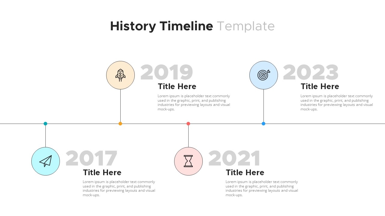 History Timeline PowerPoint Template SlideBazaar