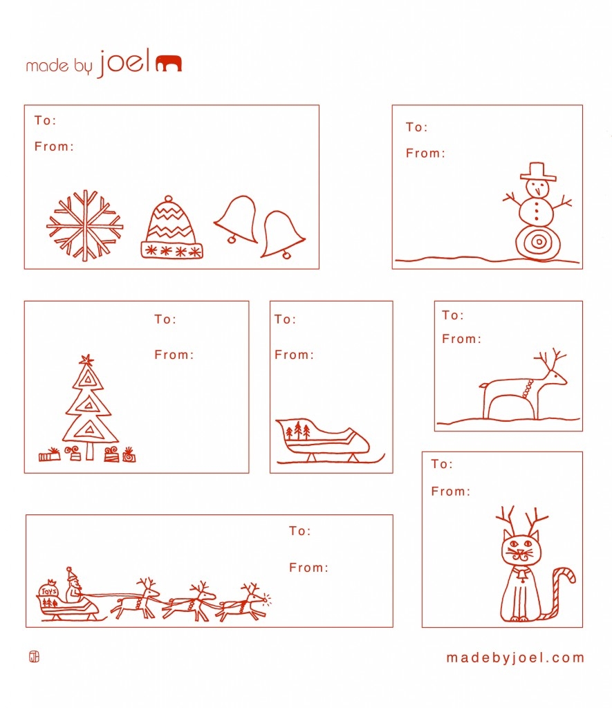 Editable Printable Tags For Gifts