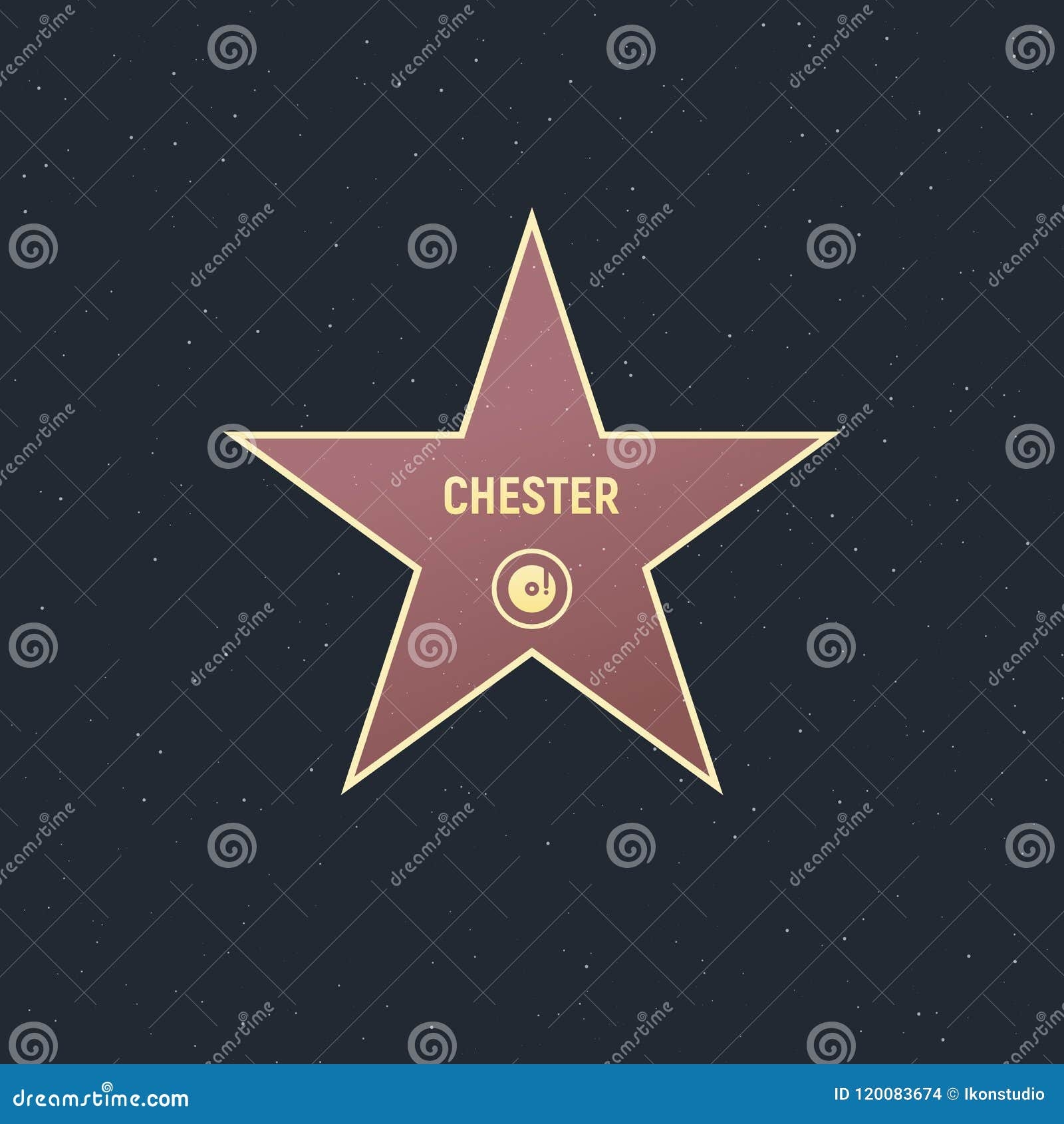 Hollywood Star Template Stock Vector Illustration Of Gold 120083674