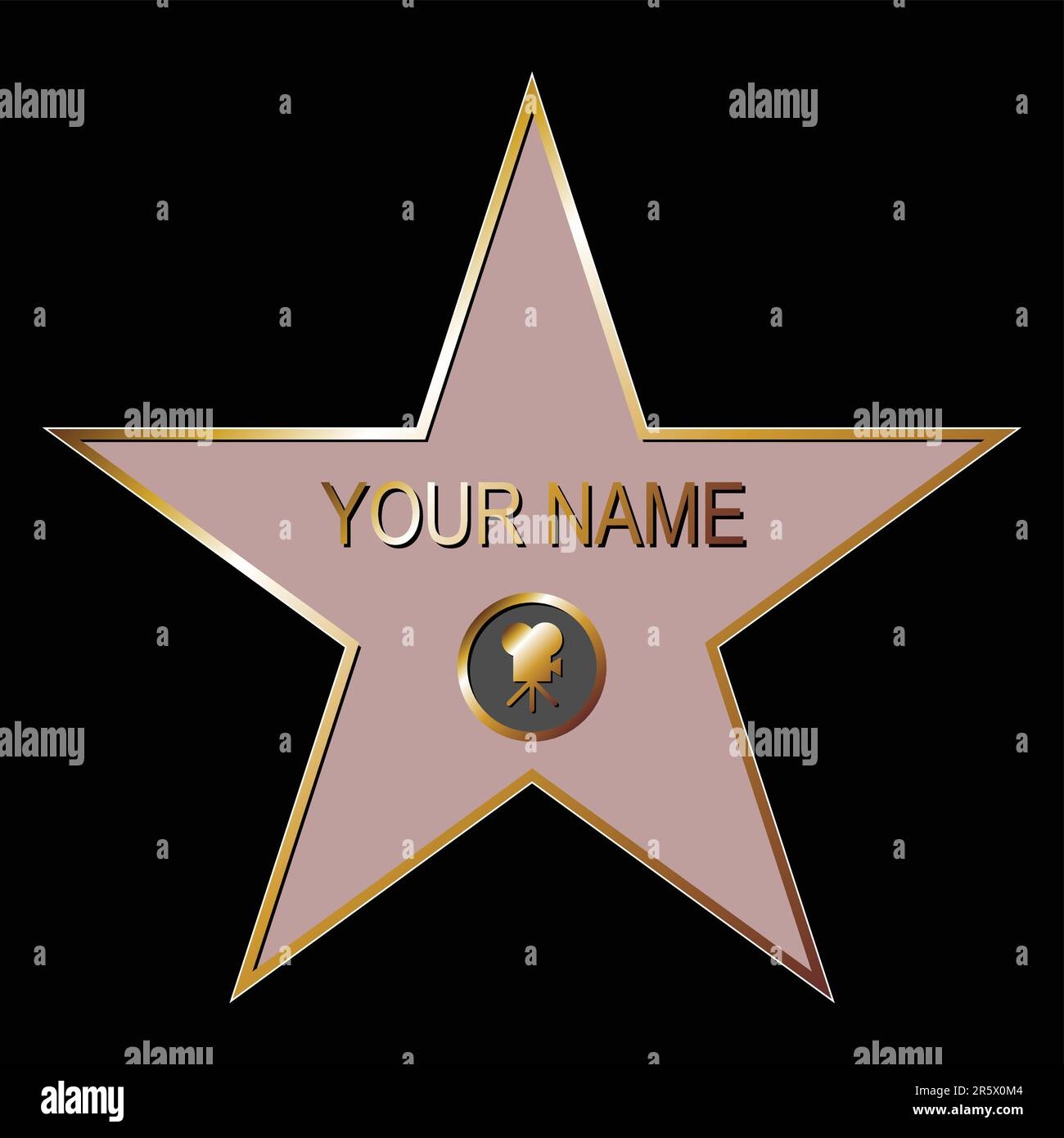 Hollywood Star Template Printable Editable