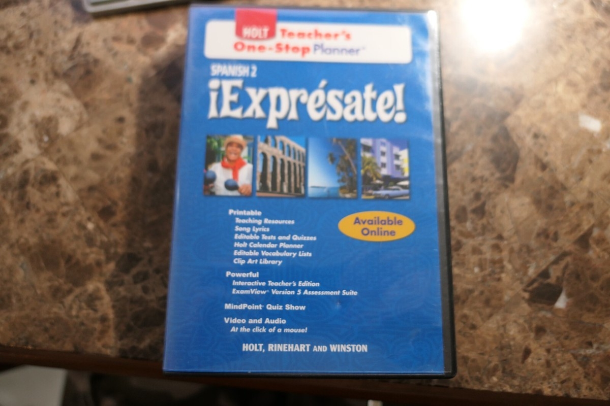 Holt Spanish 2 Expresate Teacher s Edition One Stop Planner 5 CD ROMs EUC EBay