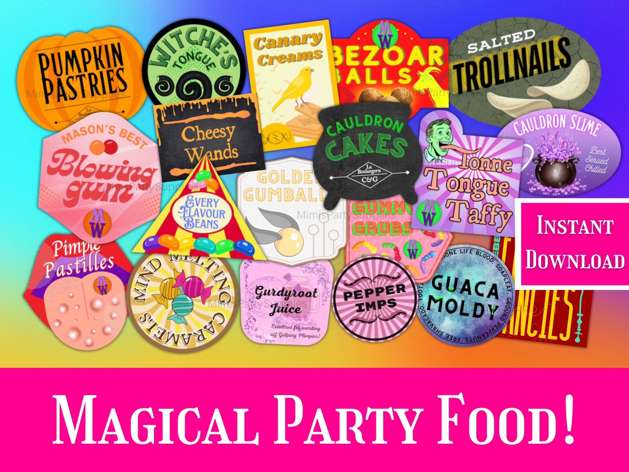 Honeydukes Labels Etsy