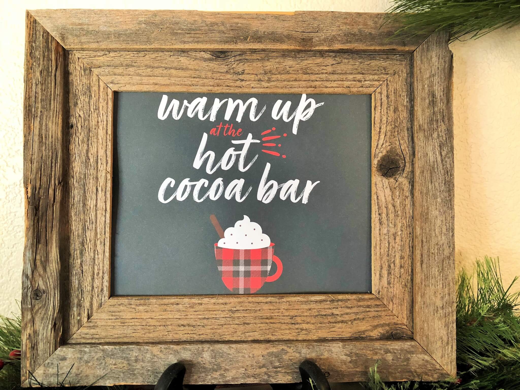 Hot Cocoa Bar Sign Free Printable Small Gestures Matter