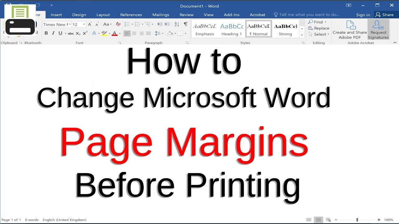 How To Change Microsoft Word Page Margins Before Printing Custom Margins Per Page Made Easy YouTube