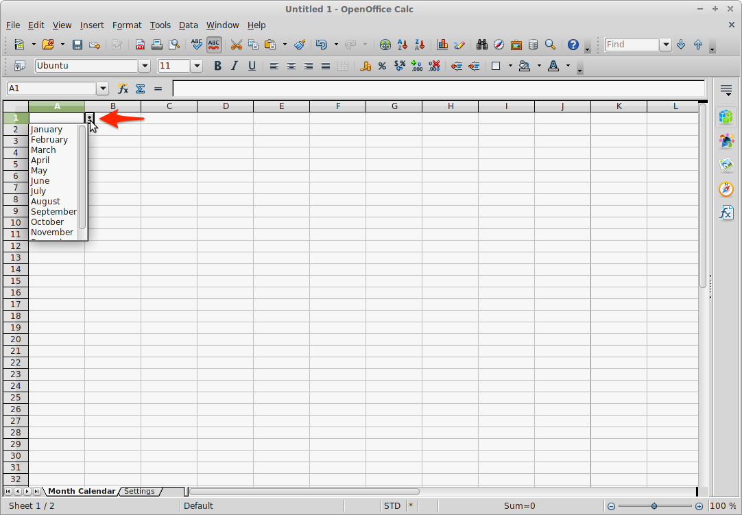 How To Make A Calendar In OpenOffice Calendar Tricks