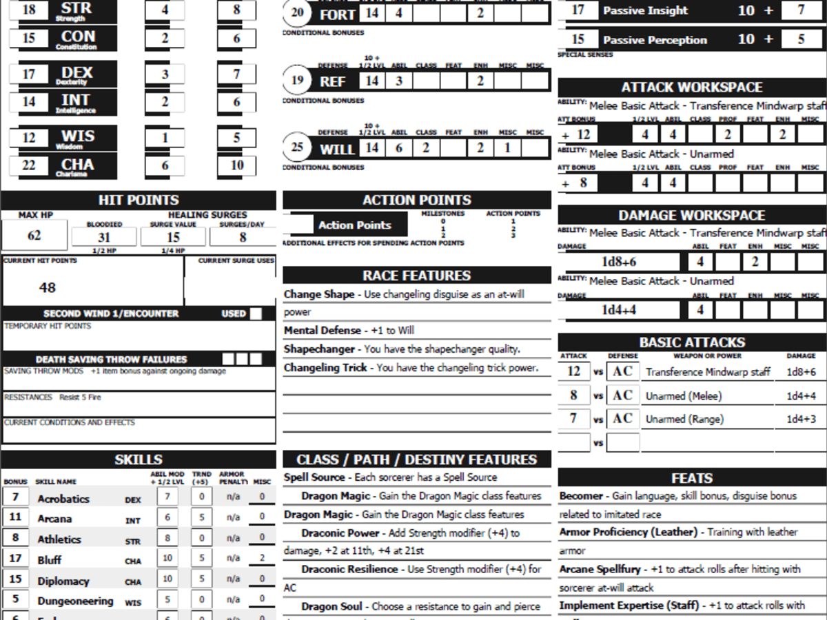 How To Make A Character For 4th Edition Dungeons Dragons HobbyLark