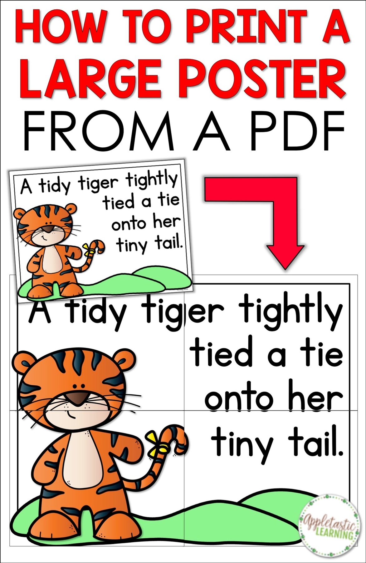 How To Print A Poster From A PDF Appletastic Learning