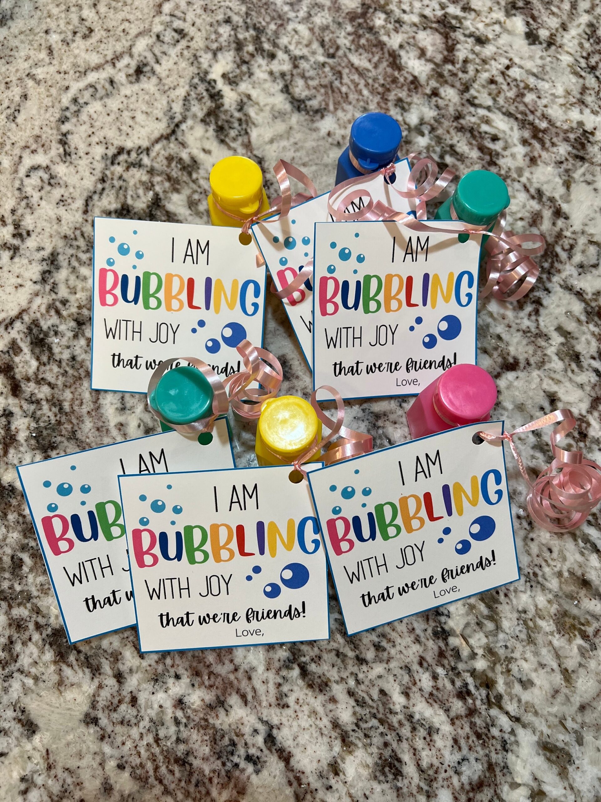 Im Bubbling With Joy Free Editable Valentine Printable