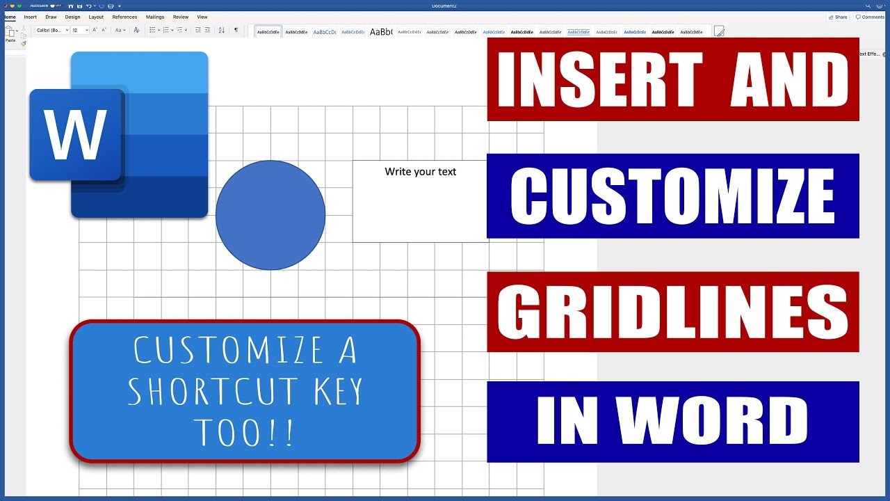 Insert And Customize Gridlines In Word Microsoft Word Tutorials YouTube