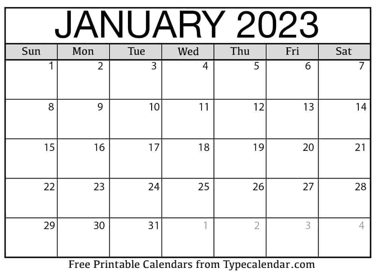 January 2023 Calendars Apache OpenOffice Templates